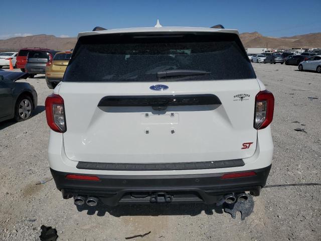 1FM5K8GCXLGA99383 - 2020 FORD EXPLORER ST WHITE photo 6