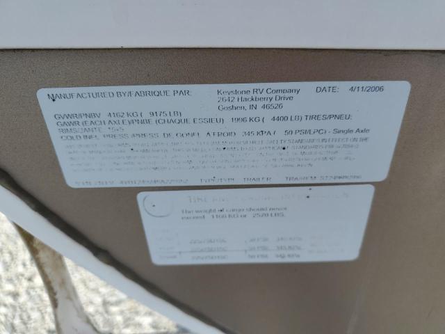 4YDT249246A228652 - 2006 KEYSTONE SPRINTER თეთრი ფოტო 10
