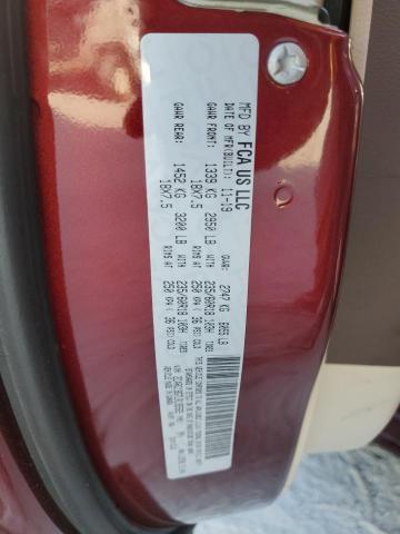 2C4RC1BG7LR135565 - 2020 CHRYSLER PACIFICA TOURING L BURGUNDY photo 13