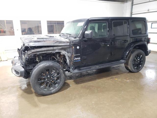 1C4JJXP65MW784098 - 2021 JEEP WRANGLER U SAHARA 4XE BLACK photo 1