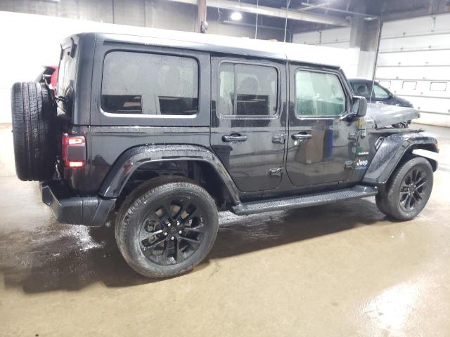 1C4JJXP65MW784098 - 2021 JEEP WRANGLER U SAHARA 4XE BLACK photo 3