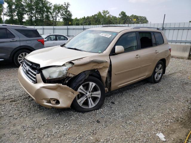 JTEDS43A082029274 - 2008 TOYOTA HIGHLANDER SPORT GOLD photo 1