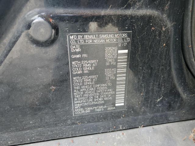 KNMAT2MT0JP542526 - 2018 NISSAN ROGUE S BLACK photo 13