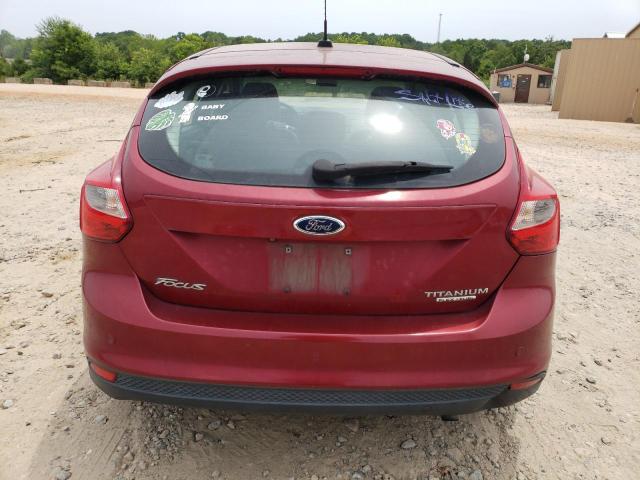 1FADP3N20EL396211 - 2014 FORD FOCUS TITANIUM RED photo 6