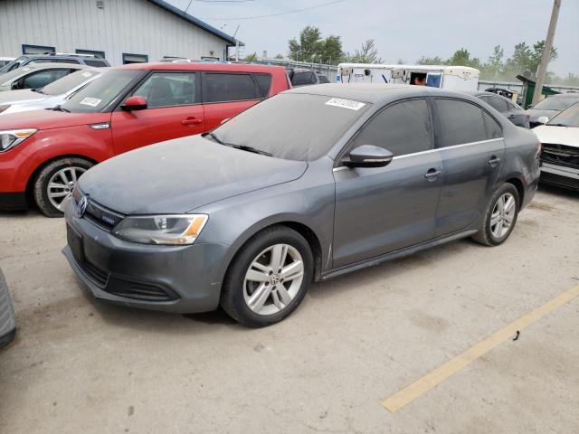 3VW637AJ4DM263884 - 2013 VOLKSWAGEN JETTA HYBRID GRAY photo 1