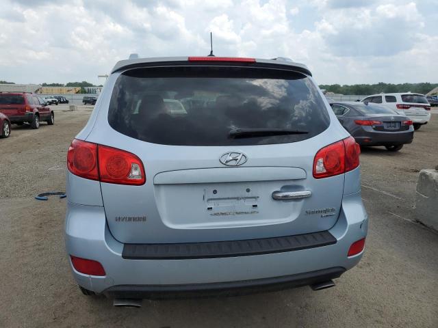 5NMSH13EX8H172319 - 2008 HYUNDAI SANTA FE SE BLUE photo 6