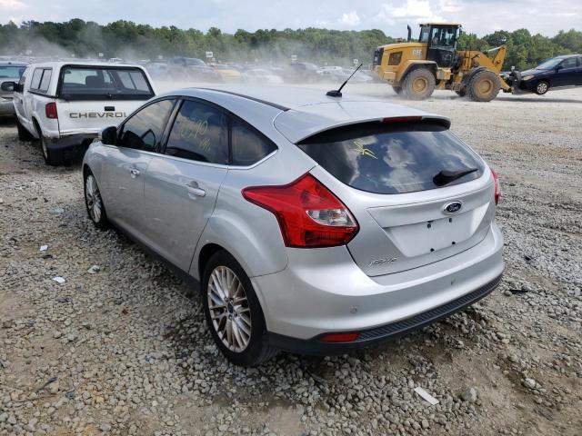 1FADP3N24EL191328 - 2014 FORD FOCUS TITANIUM SILVER photo 3