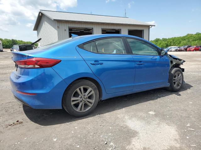 5NPD84LF4HH124675 - 2017 HYUNDAI ELANTRA SE BLUE photo 3