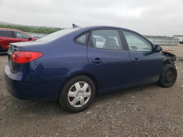 KMHDU4AD7AU865374 - 2010 HYUNDAI ELANTRA BLUE BLUE photo 3