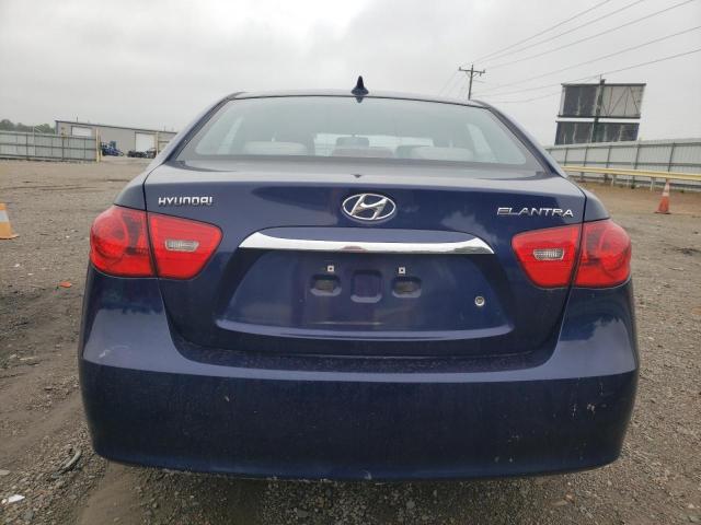 KMHDU4AD7AU865374 - 2010 HYUNDAI ELANTRA BLUE BLUE photo 6