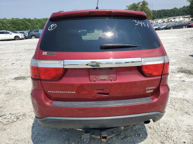 1C4RDHDG0DC653451 - 2013 DODGE DURANGO CREW RED photo 6