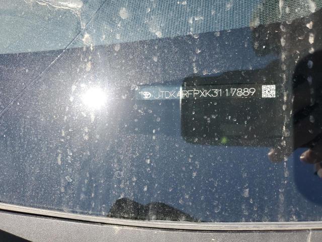 JTDKARFPXK3117889 - 2019 TOYOTA PRIUS PRIM 银色 照片 12