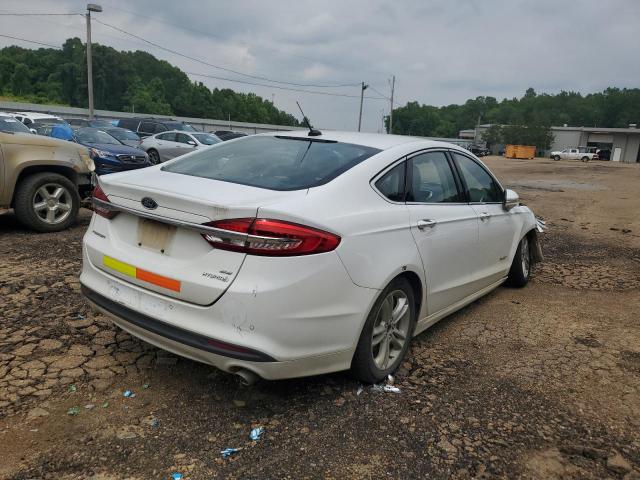 3FA6P0LU4JR171717 - 2018 FORD FUSION SE HYBRID WHITE photo 3