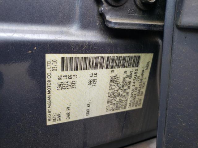 1N4AL2APXAC145085 - 2010 NISSAN ALTIMA BASE BLUE photo 12