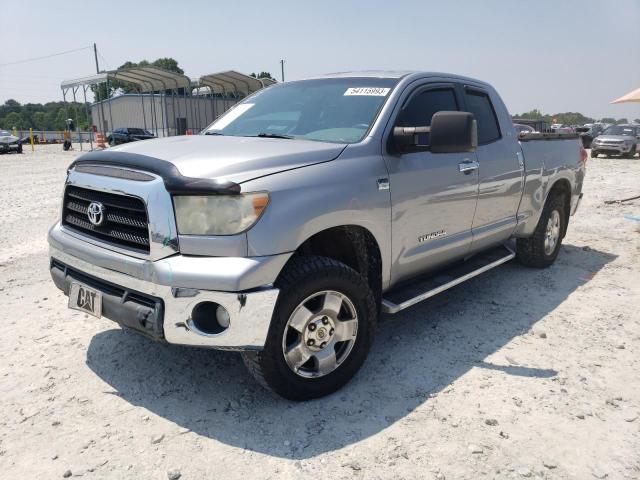 5TBRT54118S458727 - 2008 TOYOTA TUNDRA DOUBLE CAB SILVER photo 1