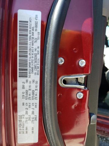 1C6RR7LT6KS523422 - 2019 RAM 1500 CLASS SLT ბურგუნდია ფოტო 13