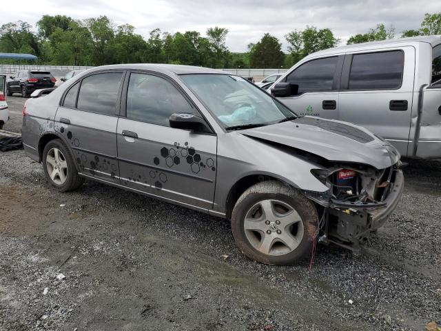 2HGES16395H608711 - 2005 HONDA CIVIC DX VP GRAY photo 4