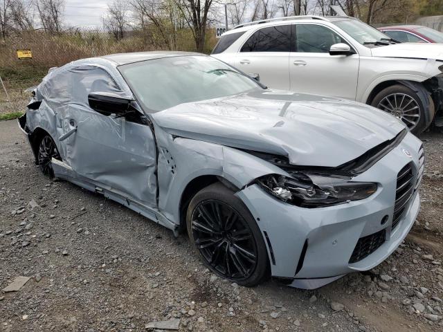WBS43AZ04PCL27746 - 2023 BMW M4 COMPETITION GRAY photo 4
