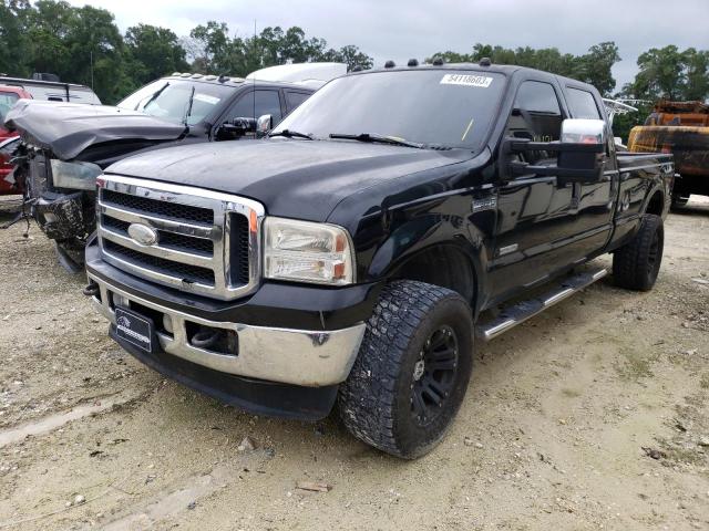 1FTWW31P86EA66300 - 2006 FORD F350 SRW SUPER DUTY BLACK photo 1