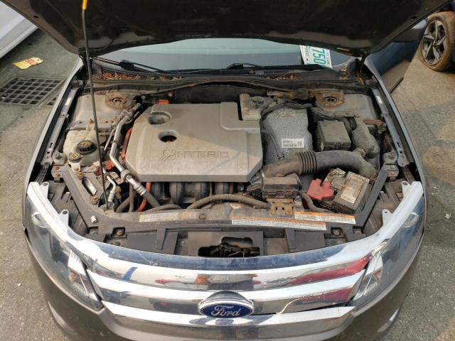 3FADP0L3XAR353811 - 2010 FORD FUSION HYBRID GRAY photo 11