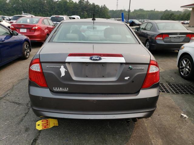 3FADP0L3XAR353811 - 2010 FORD FUSION HYBRID GRAY photo 6