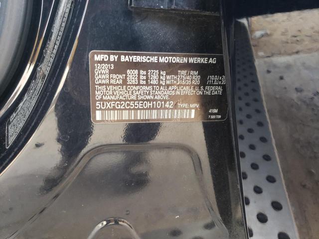 5UXFG2C55E0H10142 - 2014 BMW X6 XDRIVE35I BLACK photo 13