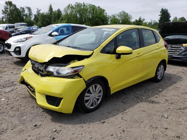 JHMGK5H59HS001765 - 2017 HONDA FIT LX YELLOW photo 1