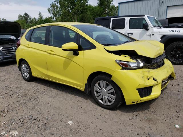 JHMGK5H59HS001765 - 2017 HONDA FIT LX YELLOW photo 4