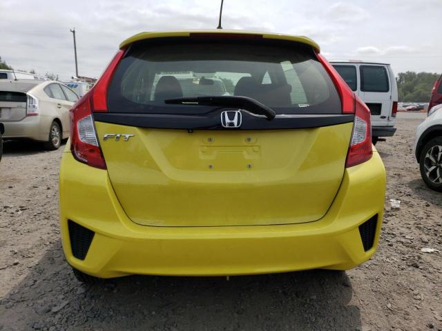 JHMGK5H59HS001765 - 2017 HONDA FIT LX YELLOW photo 6