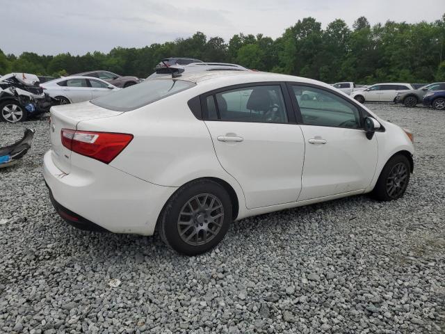 KNADM4A32E6328365 - 2014 KIA RIO LX WHITE photo 3