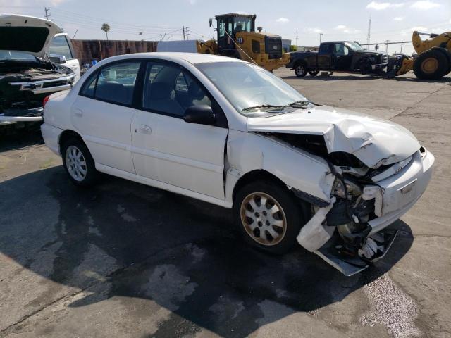 KNADC125456392232 - 2005 KIA RIO WHITE photo 4