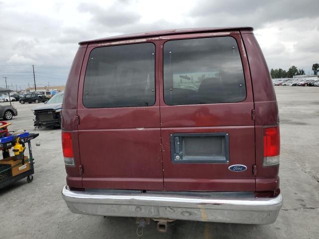 1FBNE31L74HA69068 - 2004 FORD ECONOLINE E350 SUPER DUTY WAGON BURGUNDY photo 6