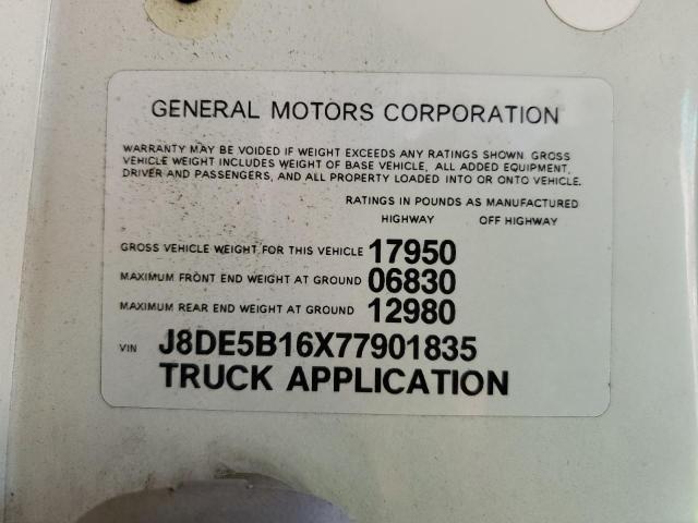 J8DE5B16X77901835 - 2007 GMC 5500 W55042 WHITE photo 12