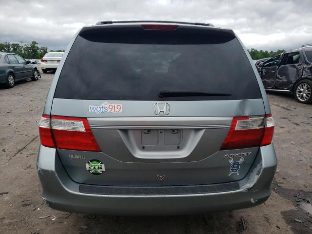 5FNRL386X5B133009 - 2005 HONDA ODYSSEY EXL BLUE photo 6