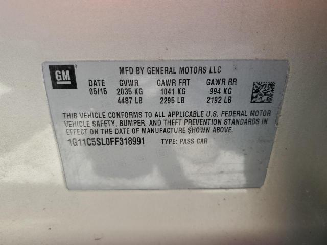 1G11C5SL0FF318991 - 2015 CHEVROLET MALIBU 1LT GOLD photo 12