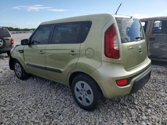 KNDJT2A57D7602635 - 2013 KIA SOUL GREEN photo 2