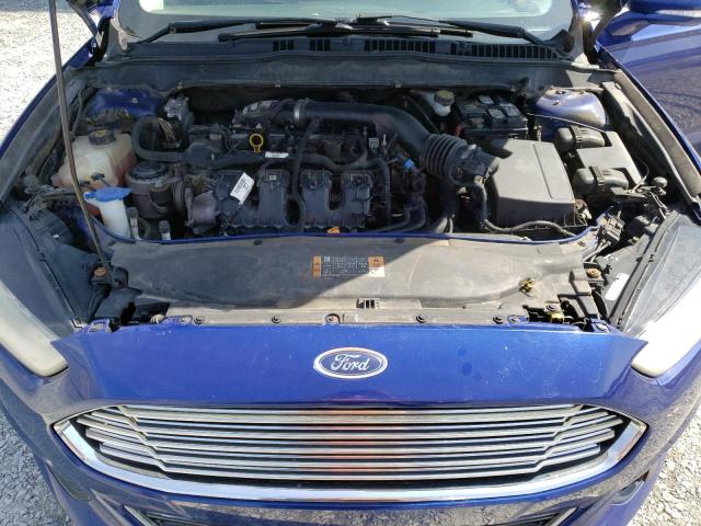 3FA6P0D94DR352816 - 2013 FORD FUSION TITANIUM BLUE photo 11