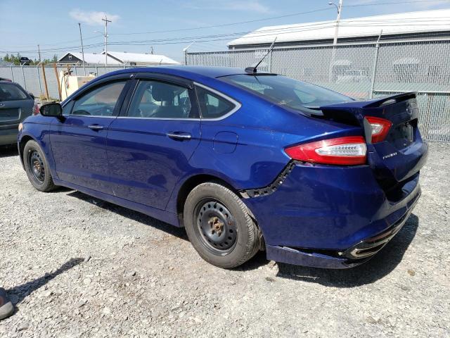 3FA6P0D94DR352816 - 2013 FORD FUSION TITANIUM BLUE photo 2