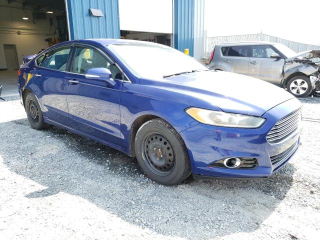 3FA6P0D94DR352816 - 2013 FORD FUSION TITANIUM BLUE photo 4