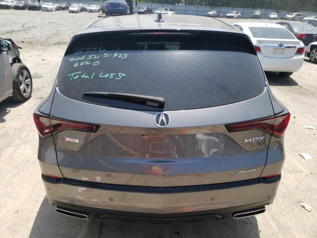 5J8YE1H09NL049767 - 2022 ACURA MDX A-SPEC GRAY photo 6