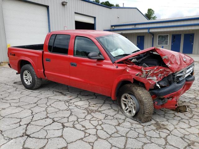 1D7HG38N44S608569 - 2004 DODGE DAKOTA QUAD SPORT RED photo 4