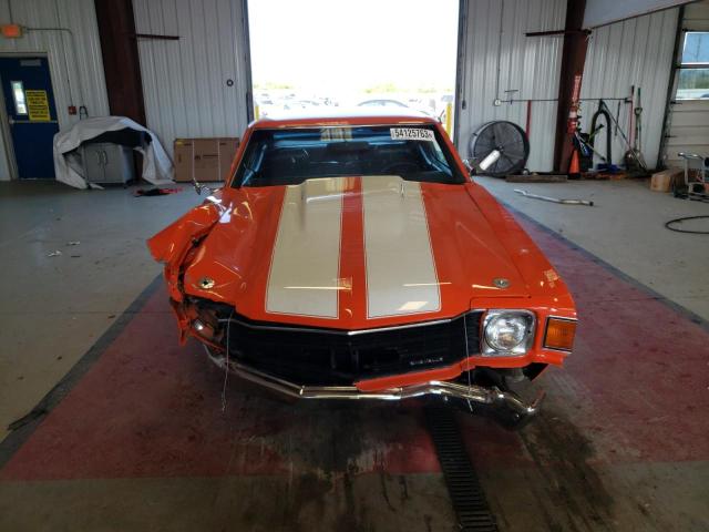 1D37H2K554460 - 1972 CHEVROLET CHEVELLE 橙色 照片 5