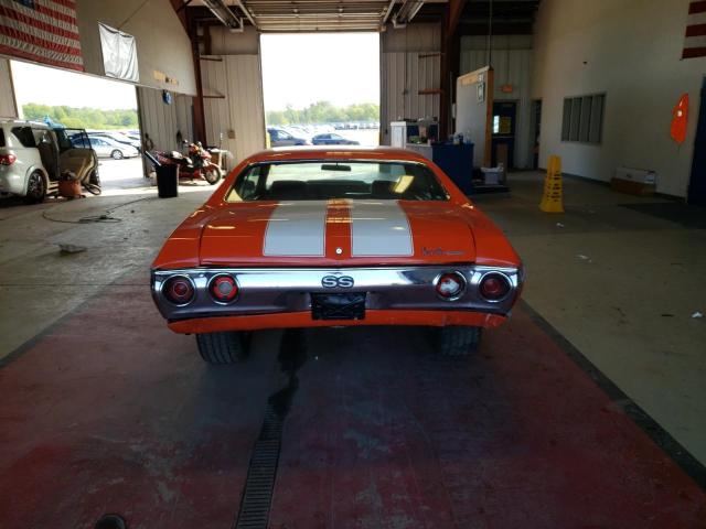 1D37H2K554460 - 1972 CHEVROLET CHEVELLE 橙色 照片 6