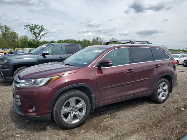 5TDDZRFH9JS485004 - 2018 TOYOTA HIGHLANDER LIMITED BURGUNDY photo 1