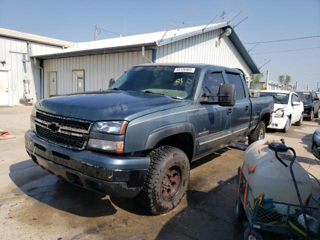 1GCGK13U57F198370 - 2007 CHEVROLET SILVERADO K1500 CLASSIC HD BLUE photo 1