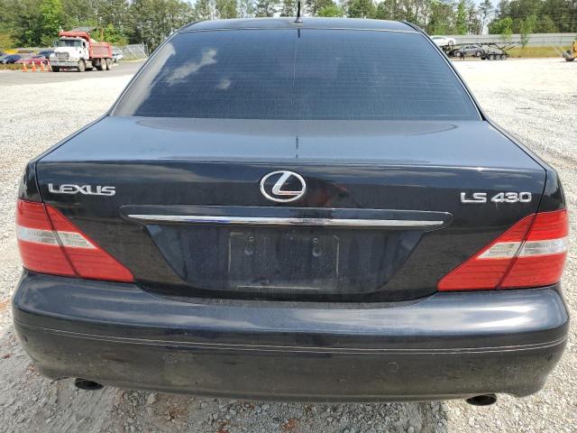 JTHBN36F740165605 - 2004 LEXUS LS 430 BLACK photo 6