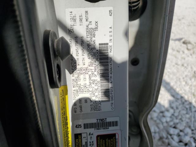 5TFJU4GN1FX073105 - 2015 TOYOTA TACOMA DOUBLE CAB PRERUNNER WHITE photo 12