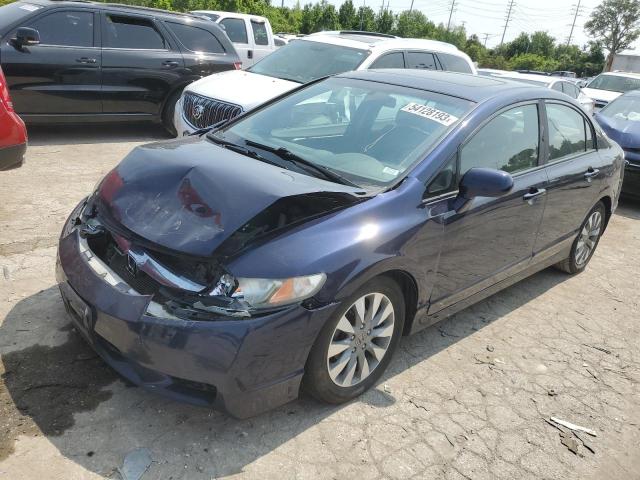 19XFA1F96BE004941 - 2011 HONDA CIVIC EXL BLUE photo 1