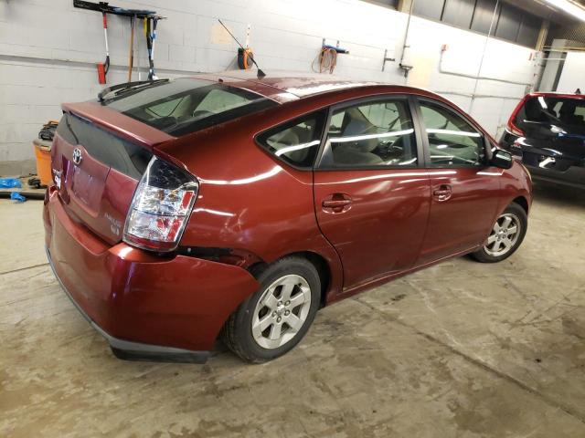 JTDKB20U853125187 - 2005 TOYOTA PRIUS RED photo 3