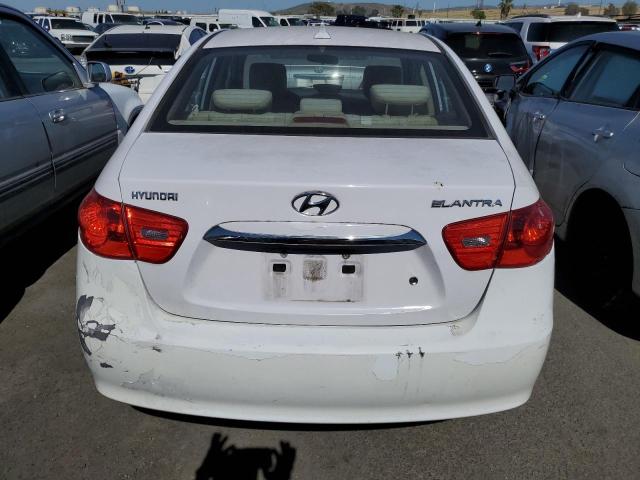 KMHDU4AD8AU072097 - 2010 HYUNDAI ELANTRA BLUE WHITE photo 6